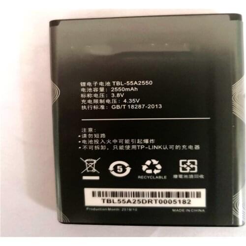 Original New For TP-LINK M7350 Battery TBL-55A2550 TL-TR961 2500L 4G wifi mifi 2550mAh baterie 3.8V