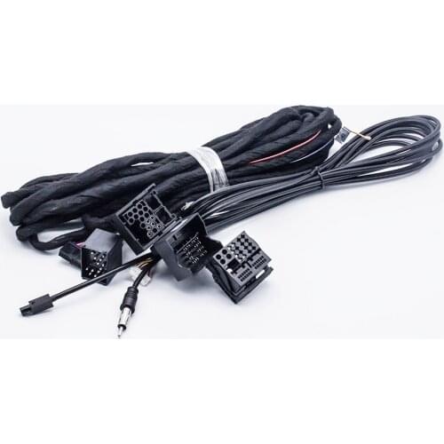 BMW-6m Extension Harness Cable Wiring 40pin/17pin for Bestycar BMW Unit DSP Audio Amplifier with radio antenna adapter