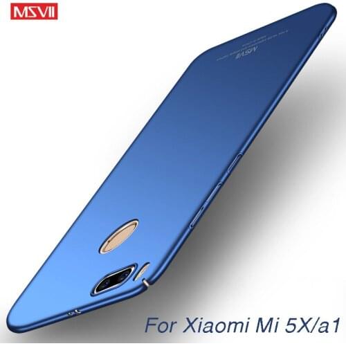 Xiaomi mi 5x case msvii for Xiaomi Mi A1 case xiaomi mi 5x case cover Smooth Hard PC Back cover for xiaomi mia1 mi5x a1 5x cases