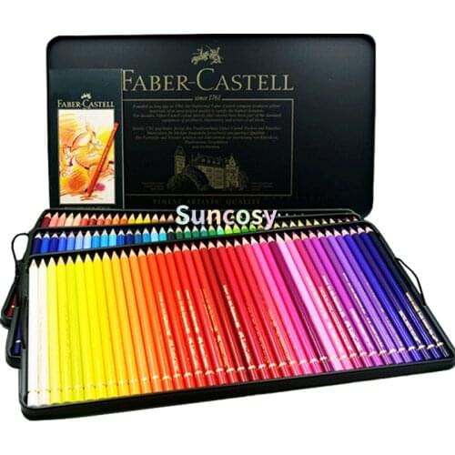 FABER CASTELL The Artist Series Oily Color Pencil Polychromos Color Pencils, 12/24/36/60/120 Color Oil Color Lead Tin Green Suit