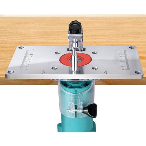 Router Table Plate Trimming Machine Engraving Router Board Engraving Flip Board Aluminum Router Table Insert Board for Makita