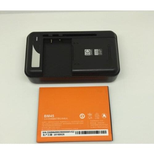 Jinsuli Big Discount! for xiaomi Redmi Note 2 Battery + Charger Dock BM45 3020mAh New Replacement For Redmi Note2 Mobile Phone