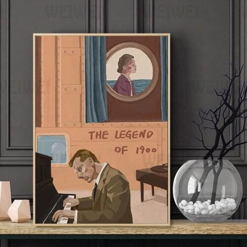Movie Illustrated Home Decoration Painting Flipped Living Room Wall Canvas Art Poster The Legend of 1900 Bedroom Leon Print