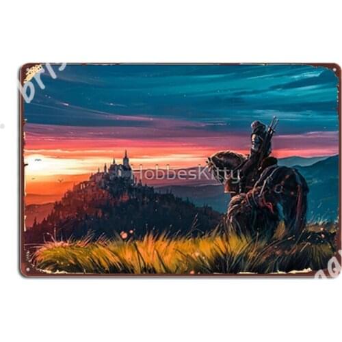 Roach Geralt Video Game Metal Signs pub Garage Plaques Cinema Garage Customize Tin sign Posters