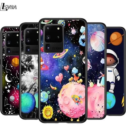 Space Cute Cartoon for Samsung Note 20 S20 FE Lite Ultra Plus A91 A71 A51 A41 A31 A21 A21S A11 A12 A42 A01 Phone Case