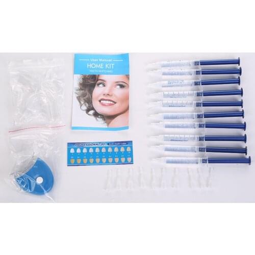 25sets drop shipping Teeth Whitening kit 44% Peroxide Dental Bleaching System home Oral care Gel Kit Tooth Whitener Dental Tools