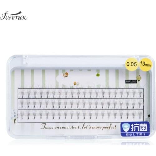 2019 NEW 5D Colorful Soft Charming False Eyelashes red mix black Cluster Faux Eye Lashes Extension Tools