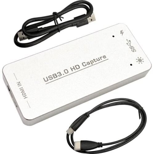 USB 3.0 60FPS HDMI to USB 3.0 VIDEO CAPTURE Card Adapter Dongle Game Streaming Live Broadcast 1080P for OBS/vMix/Wirecast/Xsplit