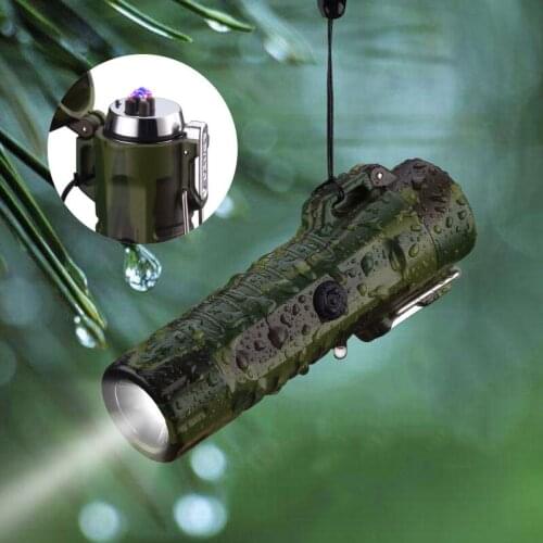 USB Rechargeable Plasma Lighters Waterproof Survival Camping Electric Lighter Windproof Outdoor Tool Dropship Suppliers