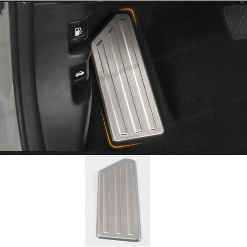 Lsrtw2017 stainless steel car foot rest pedal cover trims for honda crv 2017 2018 2019 2020 2021 5 cr-v accessories interior