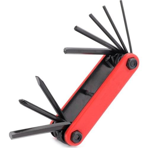 6 in 1 MTB Bicycle Repair Portable Tools Kit Folding Multitool Mountain Bike Equipment Allen Key Fix Wrench Touring Pocket