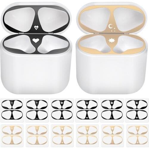 Dust-proof Sticker For Apple AirPods 2 1 pattern Dust Guard Protective Earphone Sticker For AirPods 2 1 Cover Scratchproof Shell