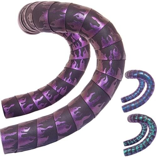 Road Bike Gradient Handlebar Strap Bicycle Accessories EVA Non-slip Silicone Dead Fly Bicycle Tape Handlebar Plug