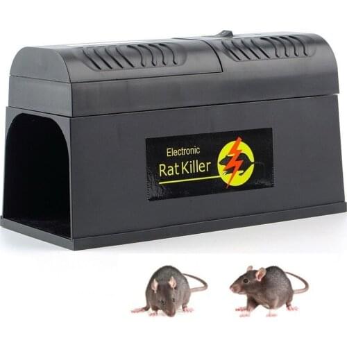 EU US UK Plug Behogar Electric Shock Mouse Mice Rat Rodent Trap Cage Killer Zapper Reject Rejector For Serious Pest Control
