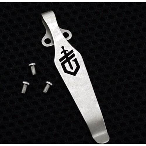 1PC TC4 Titanium Alloy EDC Knife Button Pocket Knife Clip DIY Accessories Material Belt Flashlight K sheath EDC Multi Tools