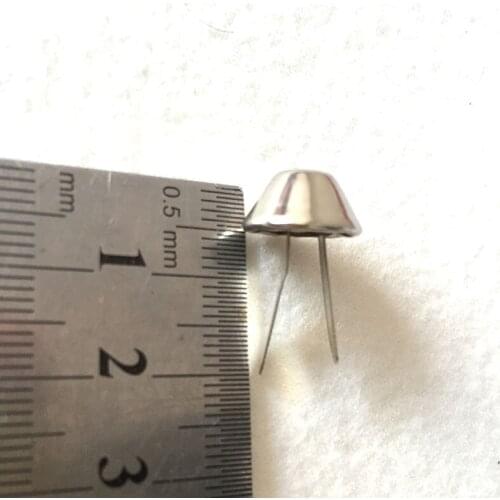 10mm (3/8 Inch Diameter) Nickel Purse Feet , Metal Rivet for Bags