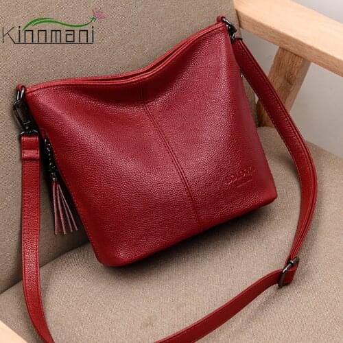 2021 Fashion Lychee Pattern Tassel Women Handbag Luxury Designer Ladies Shoulder Bag Retro Simple Messenger Bag Purse Female Bag