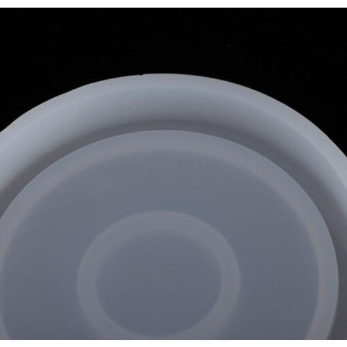 4Pcs Round Molds Silicone Ornaments DIY COaster Resin Casting Crafts Moulds