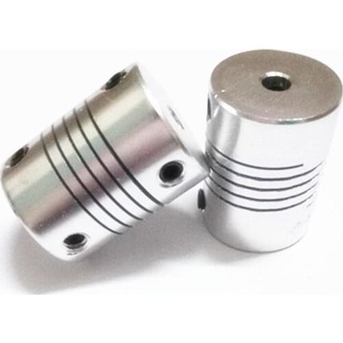 5 pcs Aluminium CNC Motor Jaw Shaft Coupler 5mm To 8mm Flexible Coupling OD 19x25mm Dropshipping 3/4/5/6/6.35/7/8/10mm