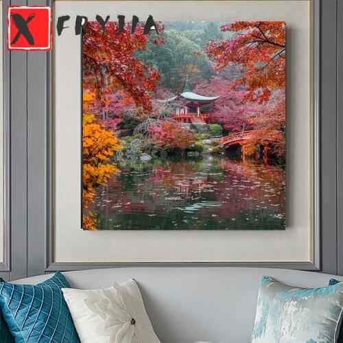 Diamond embroidery Kyoto, Japan full square round drill diamond painting 5d diy diamond mosaic stitch cross home decoration