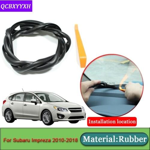 Car-styling For Subaru Impreza 2010-2018 Anti-Noise Soundproof Dustproof Car Dashboard Windshield Sealing Strips Car Accessories