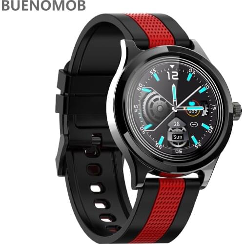 BUENOMOB Full Round Touch Smart Watch Men Women IP68 Waterproof Heart Rate Monitor Weather Forecast Sport Man Women Smartwatch