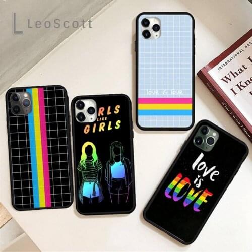 Gay Lesbian LGBT pansexual PRIDE Phone Case for iPhone 11 12 mini pro XS MAX 8 7 6 6S Plus X 5S SE 2020 XR