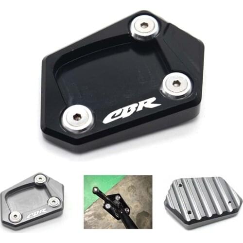 For Honda CBR250F CBR250R CBR300R CBR500R CBR600F CBR650F CBR600RR CBR1000RR CNC Kickstand Side Stand Pad