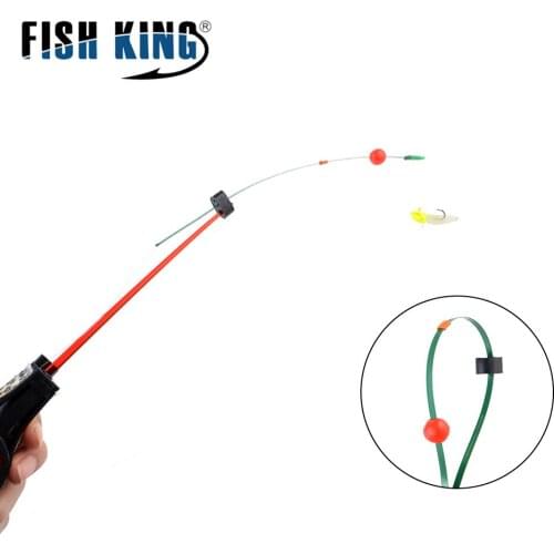 FISH KING 20pcs/pack 190mm Winter Ice Fishing Rod Top Section Stainless Steel Portable Outdoor Fishing Tackle For Ice Fishing