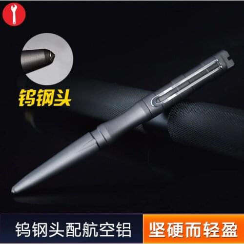 Aluminum Alloy Self Defense Tool Tactical Pen with Tungsten Steel Glass Breaker for Men and Women Survival