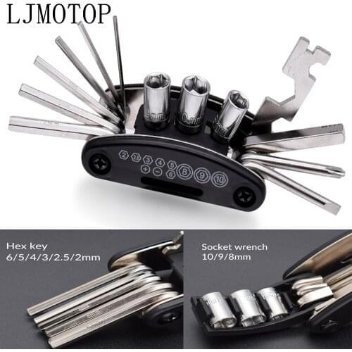 Hot Motorcycle Mechanic Repair Tools Multi Function Screwdriver Kits For Yamaha WR450F WR250R WR250X WR450 wr 450 f TTR125