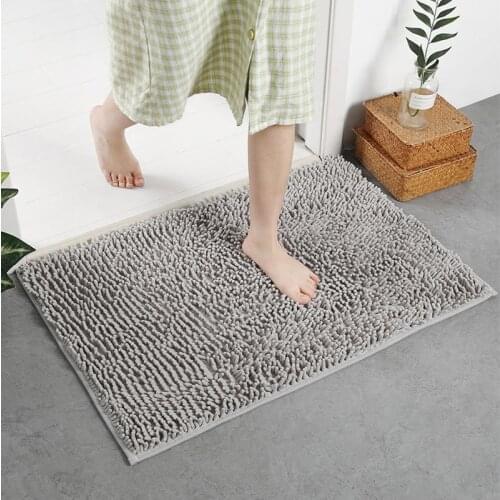 1PC Coral Velvet Non-slip Bath Mats Cheap Doormat Thicken Carpet Mat for Kitchen Water Absorption Rug Pad Bathroom Floor Mats