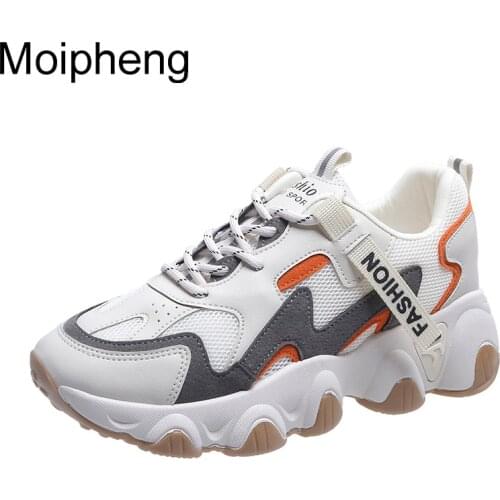 Moipheng Sneakers Women Black Running Shoes Platform Designer Womens Trainers Woman Height Increasing Chunky Breathable Summer