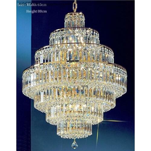 Lighting French Empire Gold Crystal Chandelier Chrome Chandeliers Lighting Modern Chandeliers Light +Free shipping