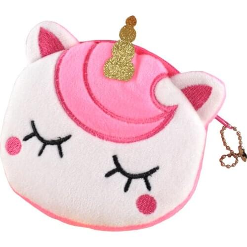 Cartoon ladies coin purse cute coin purse girl embroidery hand key case storage bag little girl gift coin key case coin purse