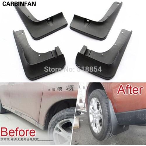 Soft plastic Mud Flaps Splash Guard Fender 4Pcs/Set For 2013 Mitsubishi Outlander