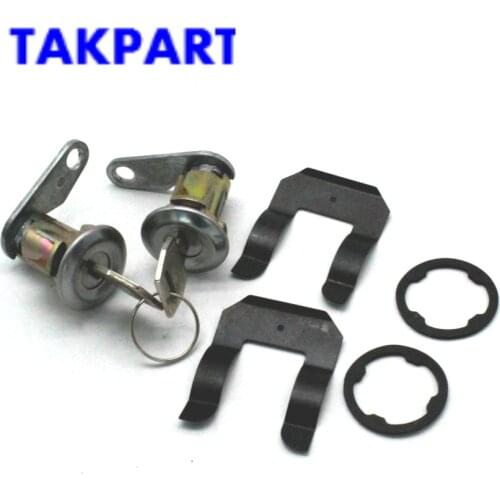 TAKPART Pair Car Lockcraft Door Lock Cylinder Set W/ 2 Keys for Ford 88-91 Mercury 1990
