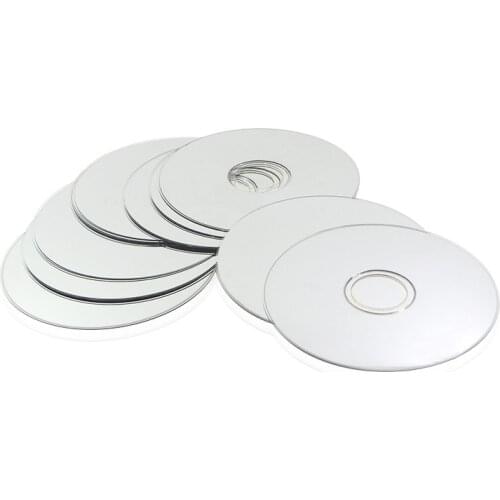 Manipulation CDs Set (1set=10 CDs,Standard ,Silver Color),CD Appearing From Empty Hand,Magic Tricks,Props,Gimmick,Stage,Comedy