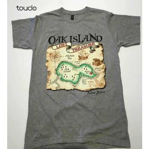 Oak Island Treasure T Shirt Funny Cotton Tee Vintage Gift For Men Women