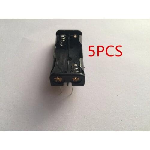 Wholesale (5Pcs/lot) 2 AAA Battery Case Holder Box Base Socket With two pins, AAA Battery Holder