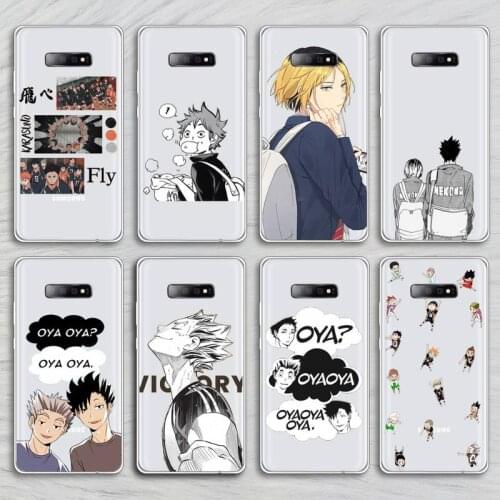 Haikyuu oya Kenma anime Phone Cases Transparent for Samsung A71 S9 10 20 HUAWEI p30 40 honor 10i 8x xiaomi note 8 Pro 10t 11