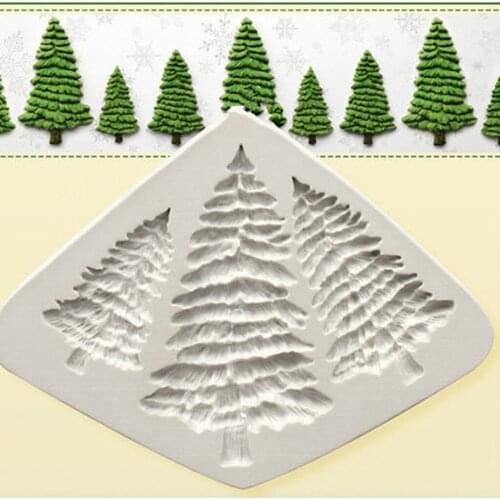 Christmas Silicone Fondant Cake Mold Mould Chocolate Baking Candy Craft Candy Mold Baking Accessories pasteleria