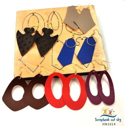 Earrings, Many Styles HN1014 Muyu Wooden Mold Cutting Dies Suitable For Market General Machines