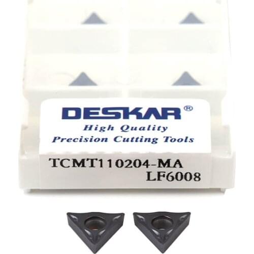 TCMT110204 MA LF6008 TCMT110208 MA LF6008 Wear-resistant Carbide Insert CNC Lathe Turning Tool Cutting Blade For Stainless Steel