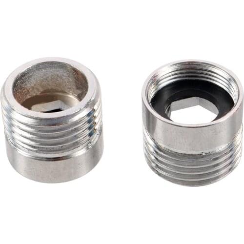 Stainless Steel M18 Internal thread to 1/2" External thread Connector Faucet Connector Home Improvement Plumbing Accessories