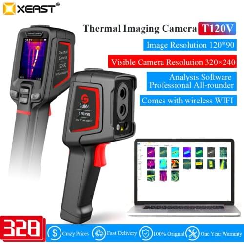 XEAST Hot Sales T120 Infrared Floor Heating Pipeline Leak Detection HD Thermal Imaging Thermal Imager Industrial Temperature