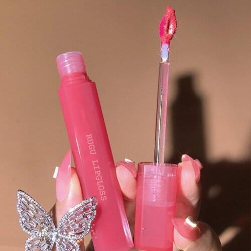 Water Light Mirror Lip Glaze Niche Liquid Lipstick Summer Glass Lip Gloss Lasting Moisturizing Lip Makeup Cosmetic TSLM2