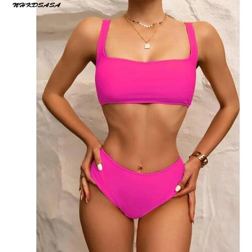 Bikini 2021 Womens Swimsuit High Waist Female Swimwear Sexy Bikinis Set Bath Beach Swimming Wear For Woman Bathing Suit Biquini