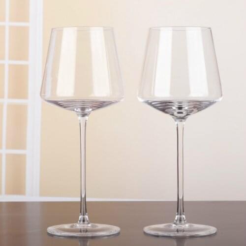 400-500ml Simple High-End Red Wine Glass Lead-Free Crystal Glass Goblet Wine Cup Drinkware Bar Restaurant Home Glasses