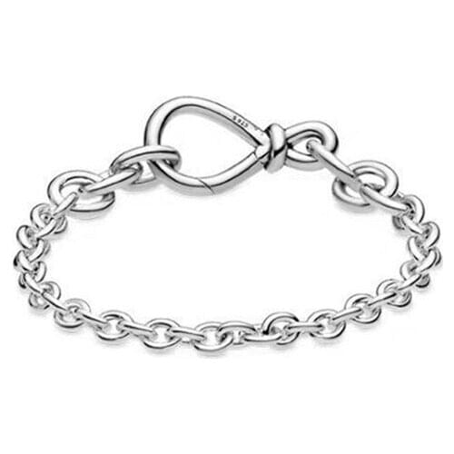 Bewill Pulseras Mujer for Me Eternity Symbol Knot Bracelet Fashion DIY Beads Bracelets Fit Bracelet Charms Gifts